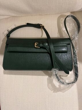 Anthropologie purse bag green